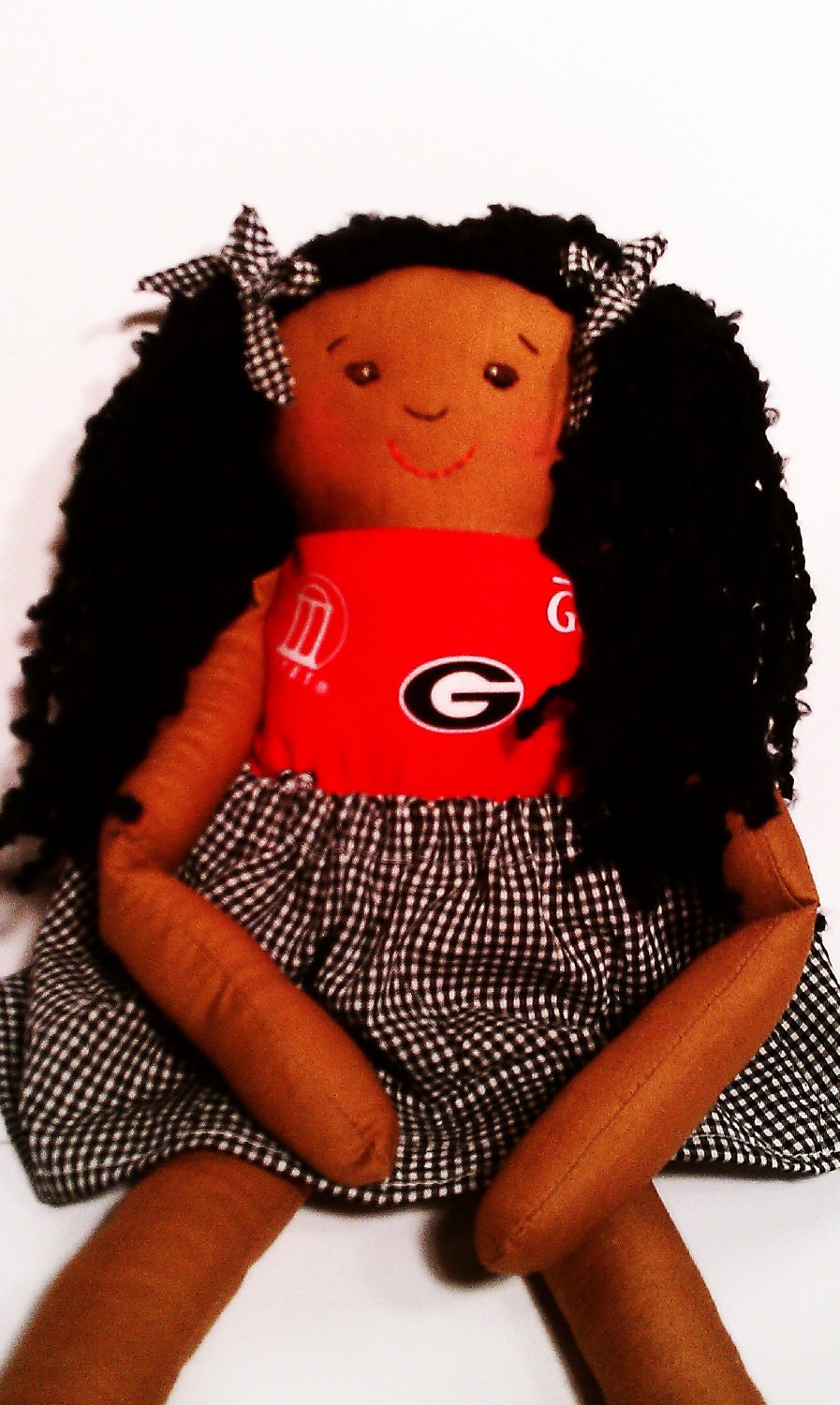 Embroidered Face Cloth Doll, Child Friendly, Raggedy