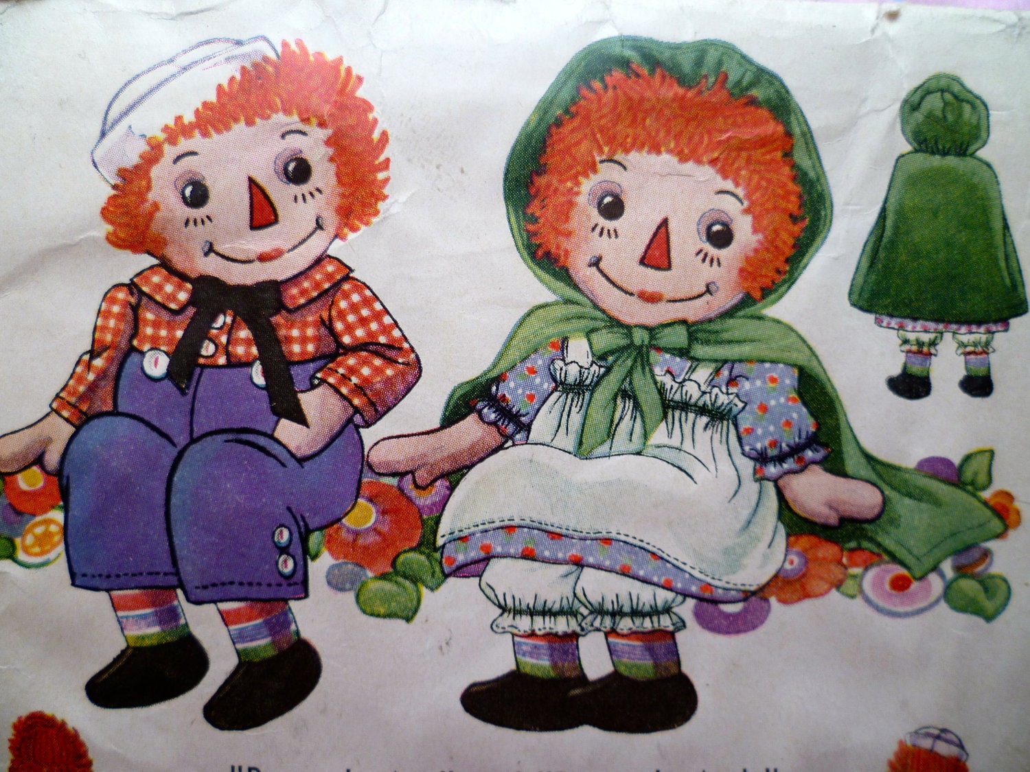 40s Raggedy Ann Andy McCall 820 Sewing Pattern