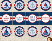PRINTABLE Personalized Nautical Baby Shower Party Circles Il_170x135