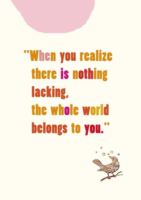 Inspirational wall art Zen quote -Typography Print   orange red yellow pink