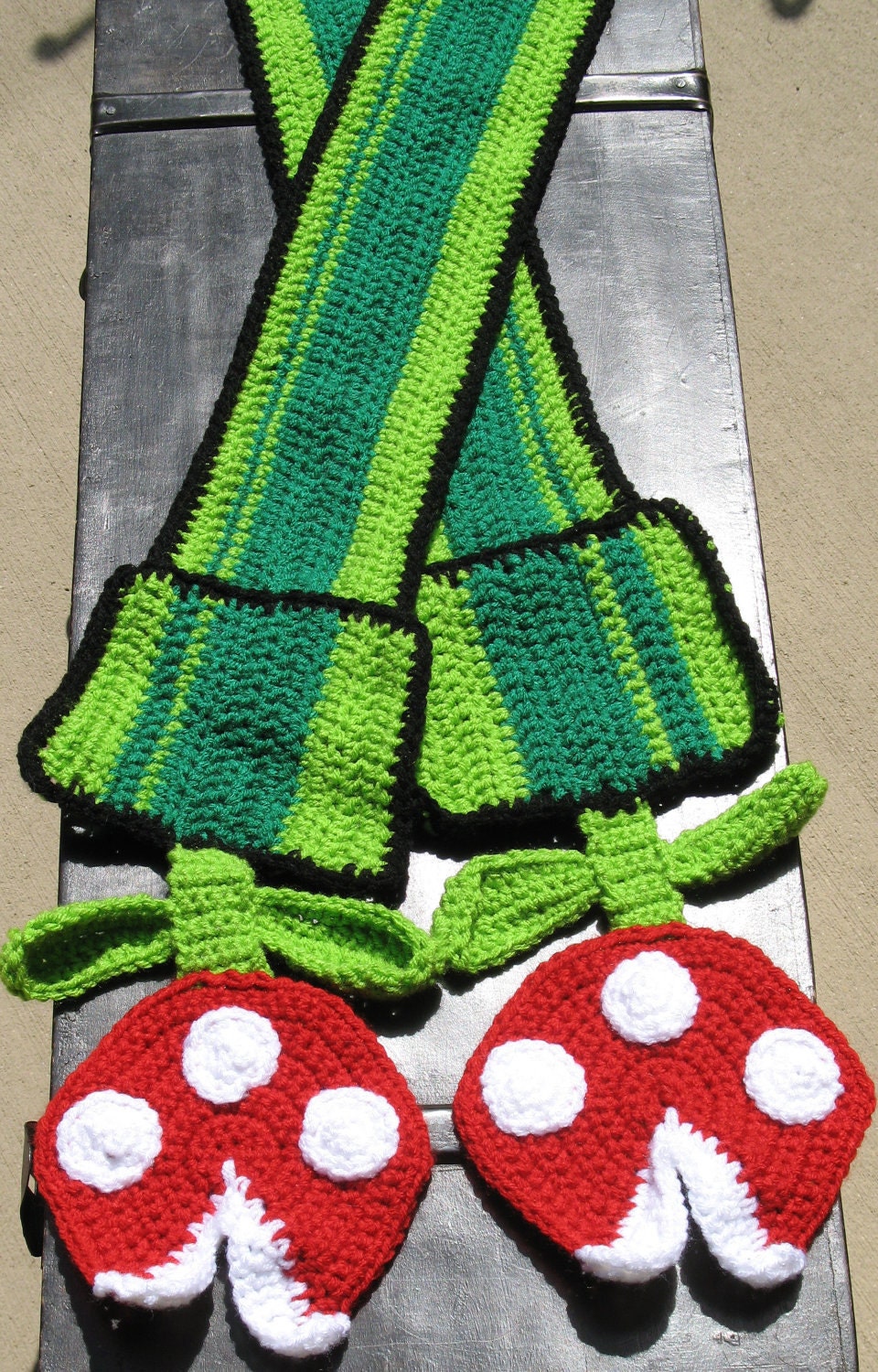 Nintendo Super Mario Brothers Piranha Plant Scarf, Best Seller, Christmas Gift, Ready to Ship
