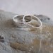 Silver Wedding Bands: A Set of his and hers Sterling silver wedding rings