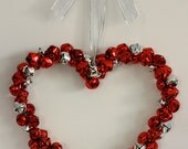 Jingle Bell Heart Shaped Wreath (Valentine's Day)