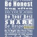 House and Family Rules Manifesto Subway Art Poster Print Scroll Roll Sign . 11x14 // Family Motto Nursery Wall Decor // Words to Live By