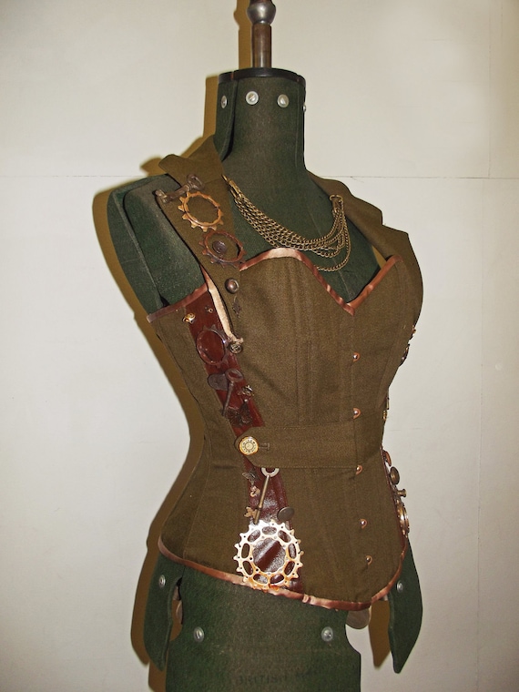 MADE TO ORDER. Steampunk corset