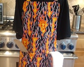 Men or Women Grilling Apron - Flames Barbeque Apron