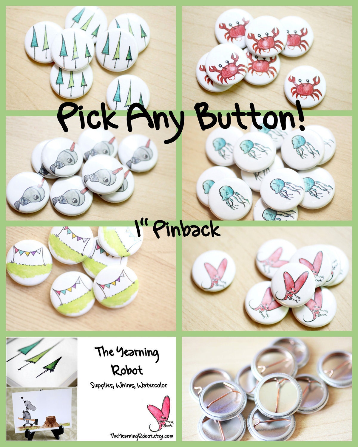 Choose 1 Pinback 1" Button