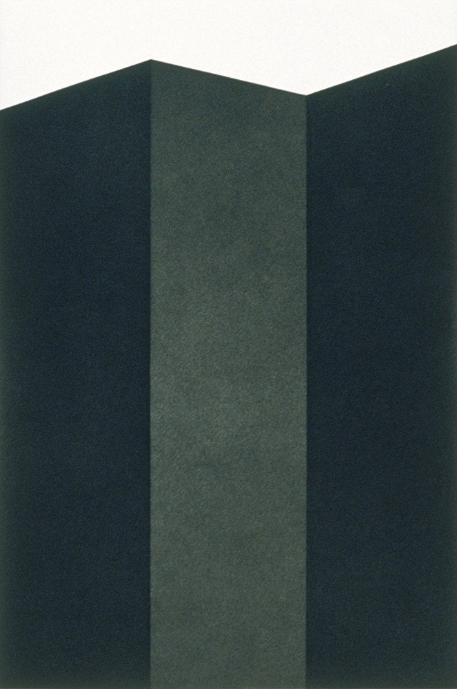Monolith / Black 3, black and white aquatint etching