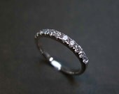 Wedding Diamond Band Ring in 18K White Gold