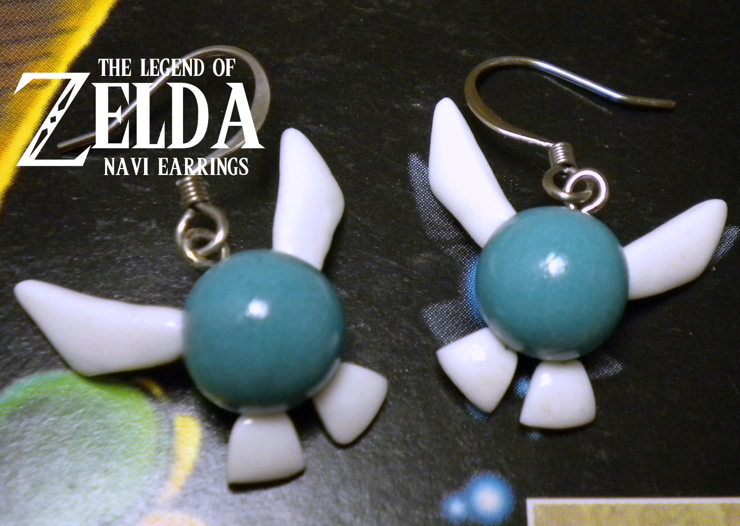 Navi Earrings - Glow in the Dark - Legend of Zelda - Nintendo - A Portion of the Proceeds Go To Charity