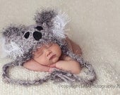 Baby Hats, Newborn Crochet Hats, Crochet Baby Hat, Baby Girl Hats, Baby Boy Hats, Knit Baby Hat, Koala Hat, Newborn Boy Hat