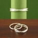Serendipity Ring, Argentium Sterling Silver, Made to Order, One Infinity Ring and One Stacking Ring