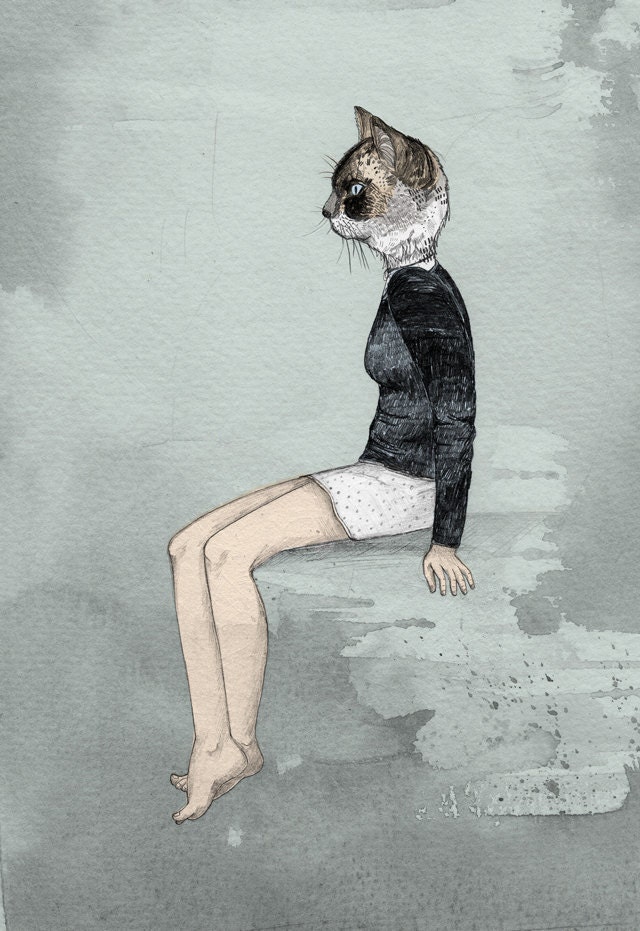 Cat Woman  // A5 Print 5x8