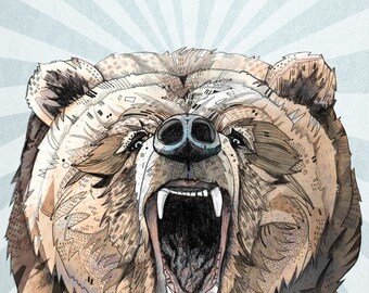 Grizzly // A5 print