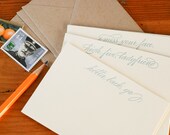 Almost Proper Conversation Cards (whimsical small talk in 6 letterpress printed notecards & envelopes)