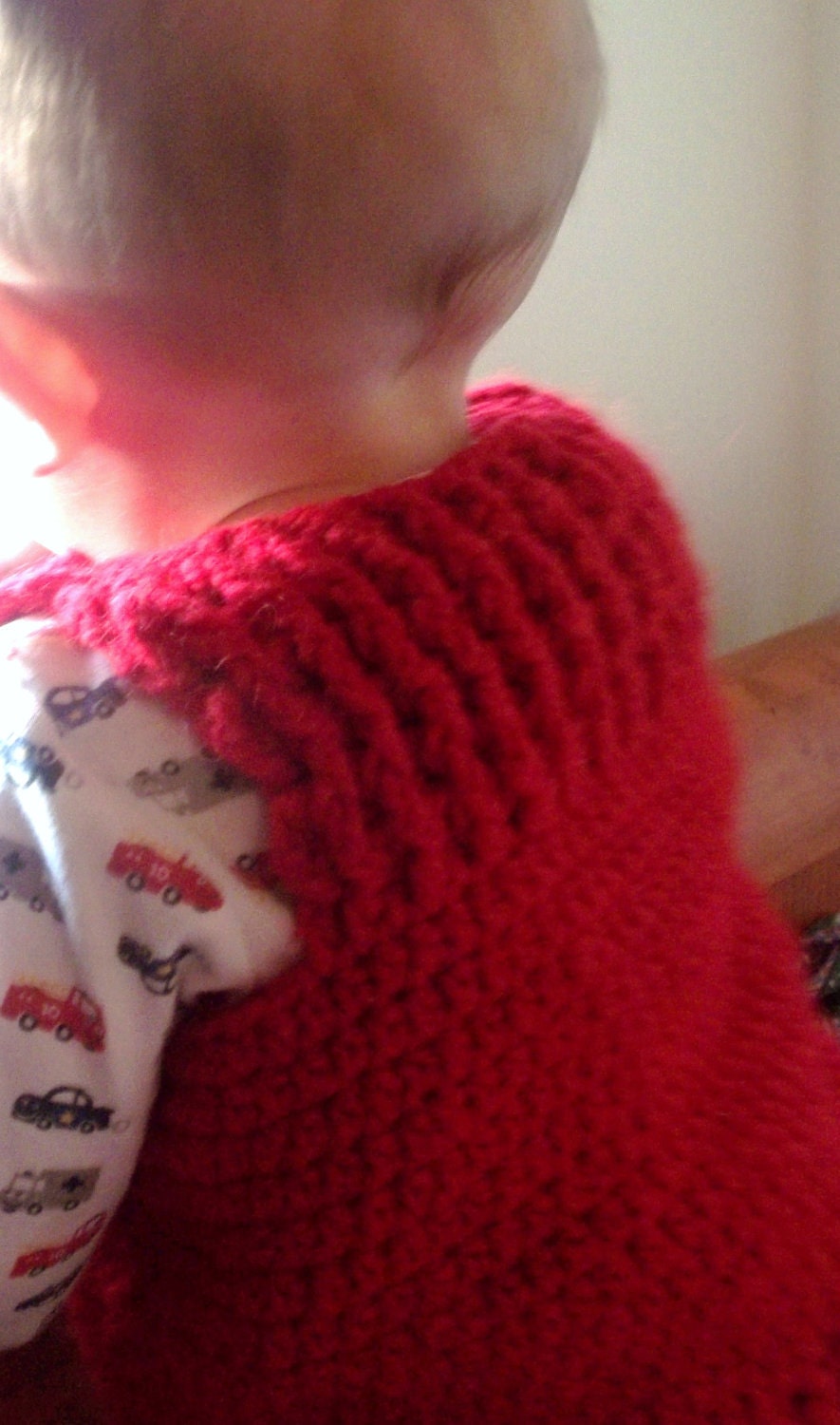 Crochet Vest Baby Pattern , Rustic Vest , EASY , 12 - 18 months