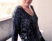Vintage Super Sequin 80's top with Tree