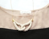 Simply Locked - Cotton Rope Necklace - Made to Order