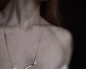 Sticks 05 . sterling silver twig necklace