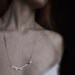 Sticks 05 . sterling silver twig necklace