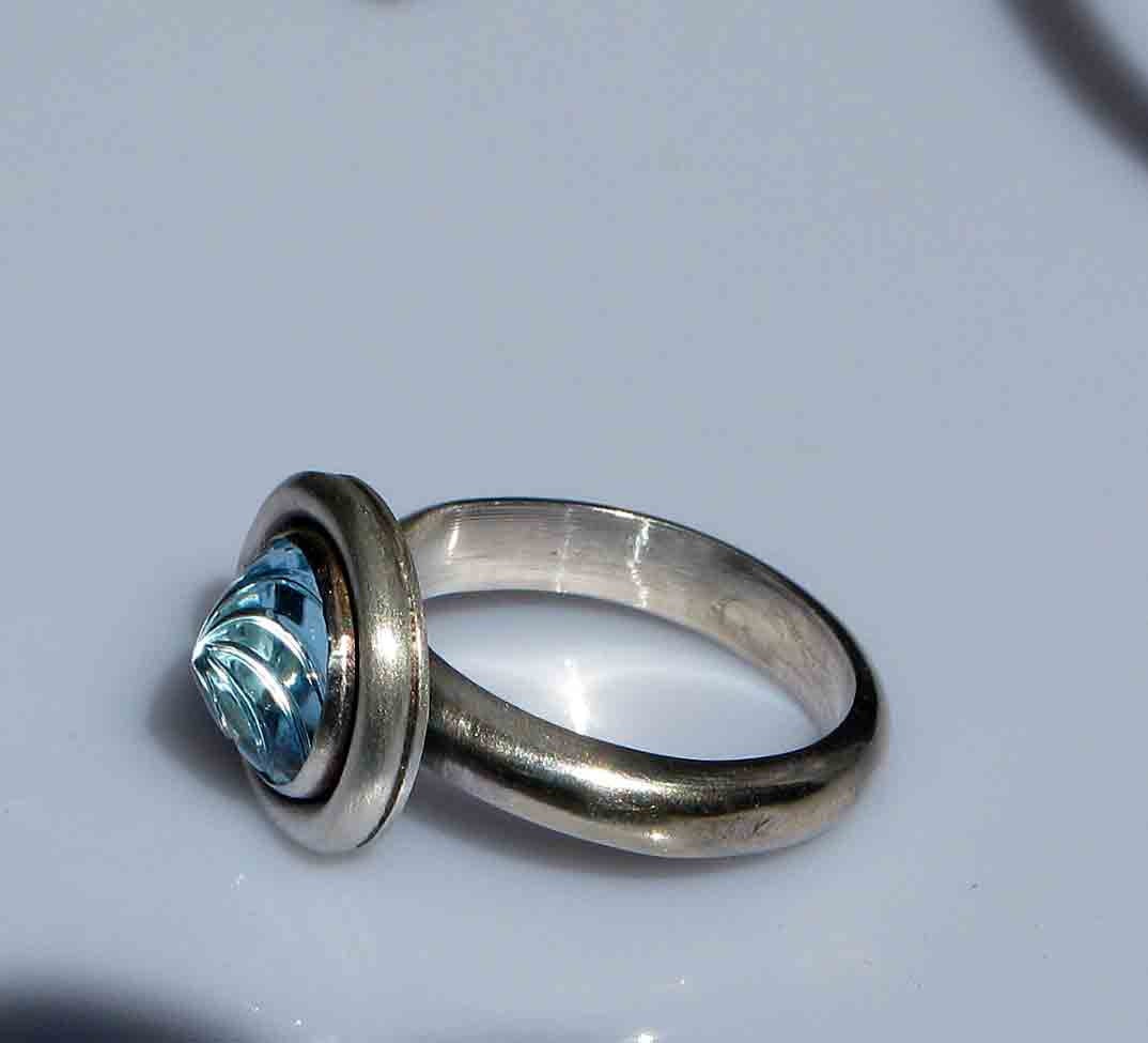 Blue Topaz Cocktail Ring