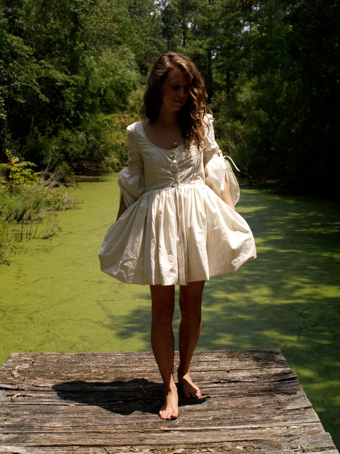 organic psych- folk mini dress with pockets