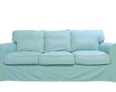 IKEA Ektorp Sofa Custom Slipcover in Cloud Twill