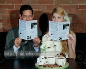 Mini Newspaper Wedding Program