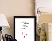 Geek Art: "Would you murder a fairy" - 11x14 Zelda Inspired Art Print