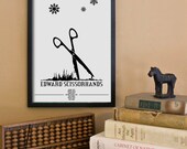 Edward Scissorhands Inspired Fantasy Movie Poster - 11x17 Fine Art Print