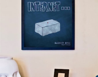 The IT Crowd, Moss Quote Poster - This, Jen, is the Internet - 11x17 Fine Art Print