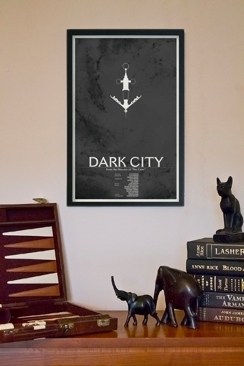Dark City Poster 2: Science Fiction Cult Movie Poster - 11x17 Vintage Art Print