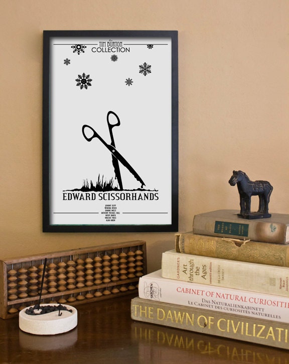 Edward Scissorhands Inspired Fantasy Movie Poster - 11x17 Fine Art Print