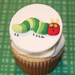 Fondant cupcake toppers Caterpillar