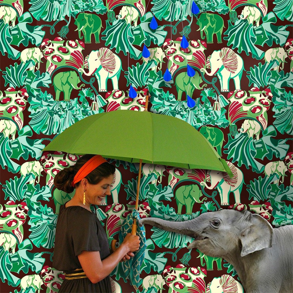 Wallpaper in African Cuff Pattern 5 colorways