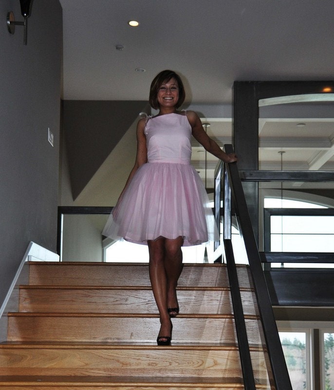 PETIT FOUR Tea Length Wedding Dress,Tulle Skirt, Colors
