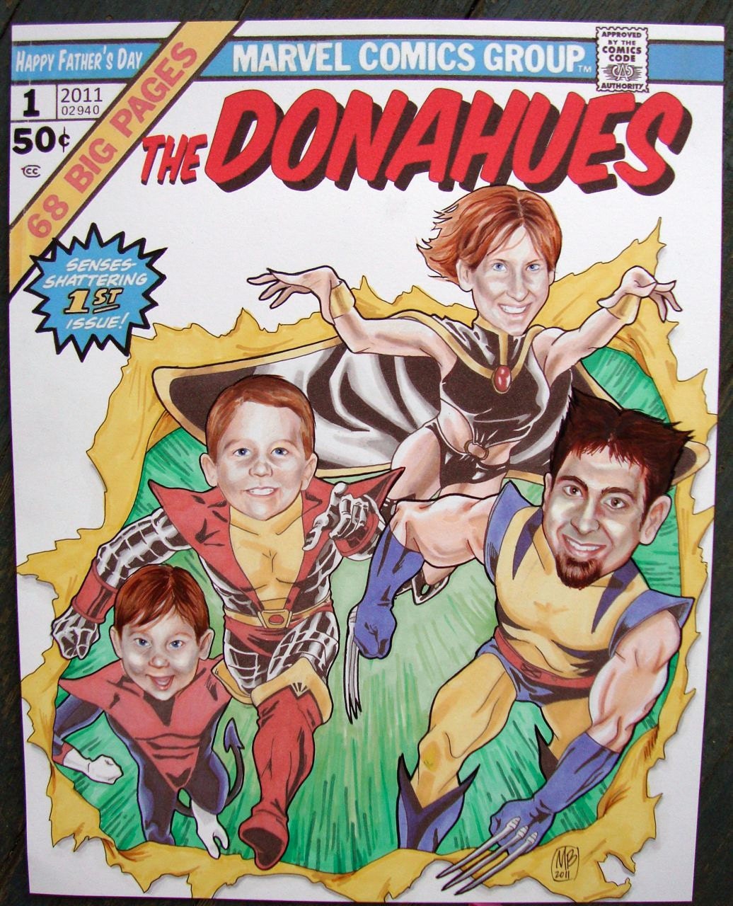 Your Family as the X-MEN Custom Portrait