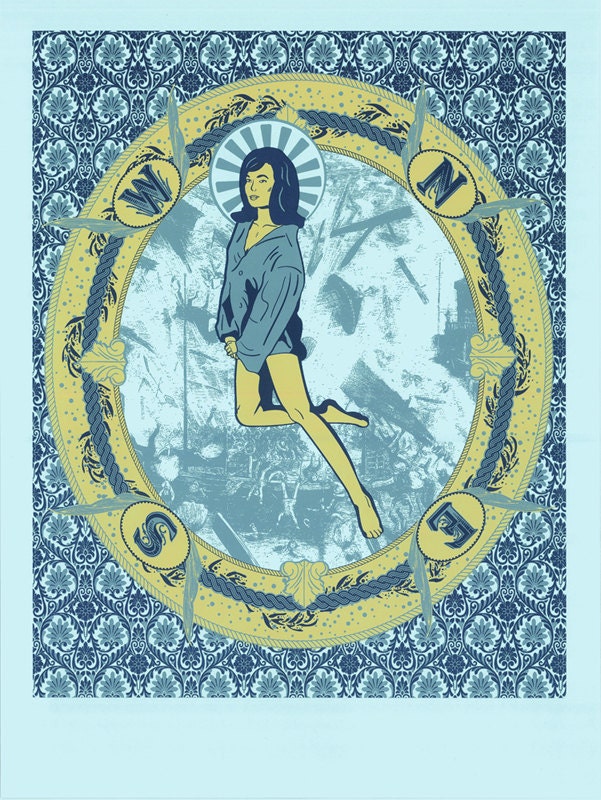 You Can Go Anywhere Now (Silkscreen Print) - 18" x 24"
