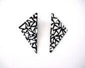 Eco friendly Black & White Kush Studs