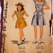 Simplicity 4999 Girls Dress Unprinted Sewing Pattern 1940s