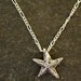 Sterling Silver Starfish Seastar Pendant on Sterling Silver Chain.