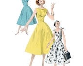 1950s  Inspired Party Dress Sewing Pattern, Reissue From 1956 Butterick Pattern 5603 Sizes 6, 8, 10, 12