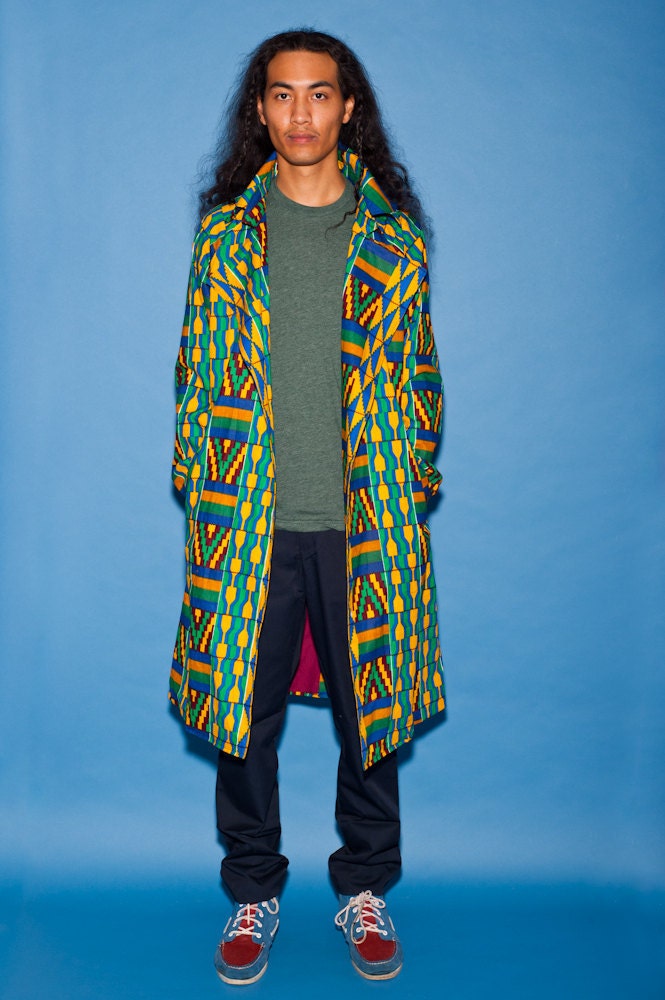 Mens Pattern Trench