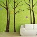 Birch Tree Nursery Wall Decal Wall Sticker Tree Wall Decals - Birch Tree Grove with FREE Birds Wall Stickers - TRBR020R