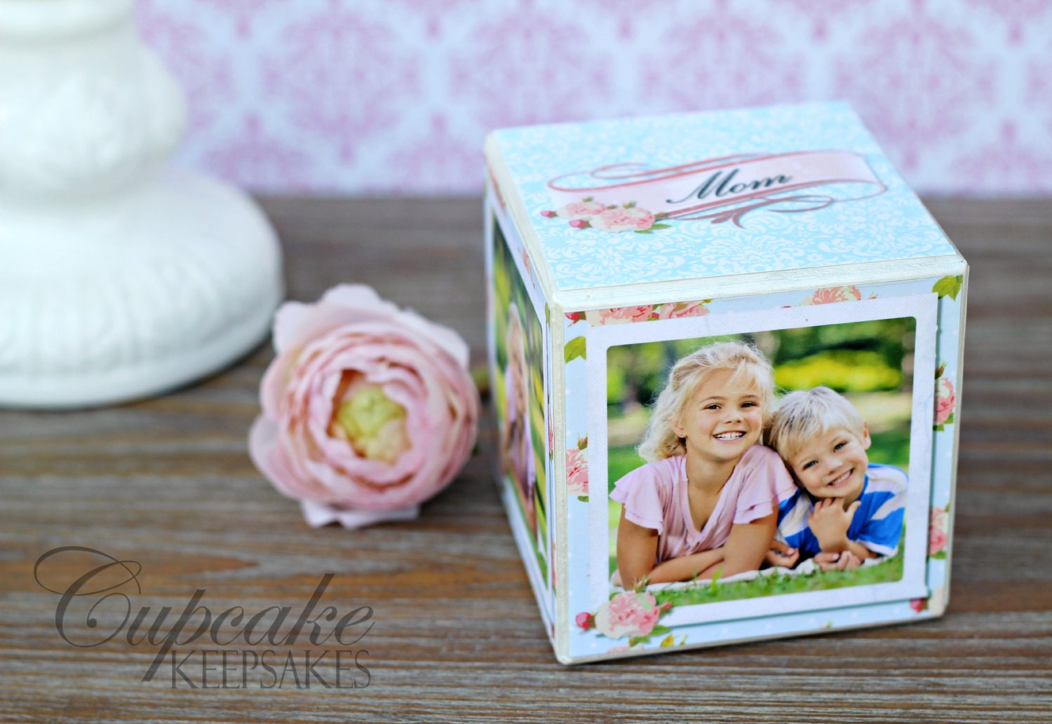 Personalized Mothers day Photo Block Gift