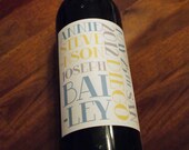 Custom Wine Labels, Personalized, Wine Label, Sticker, Party, Favor, Decoration, Typography, Table Number, Place Card, Bachelorette Party