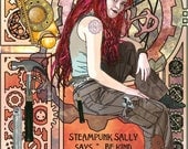 Steampunk Sally - 18 x 24