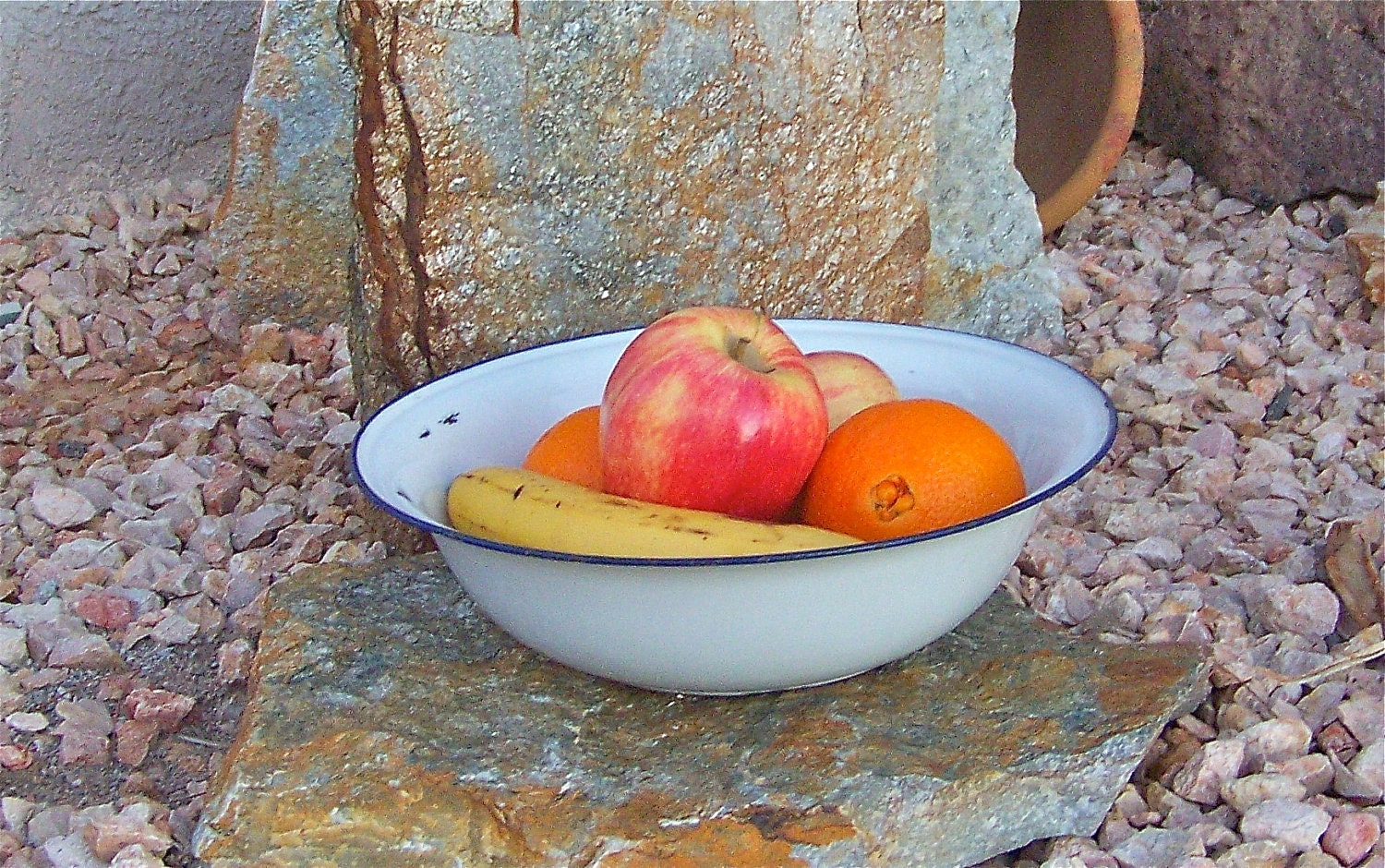 Vintage Enamelware Bowl 1940s