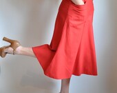 Red 70s Skirt