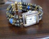 Aztec Style Gemstone Bracelet Watch